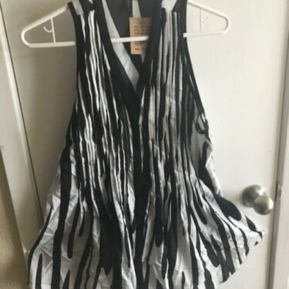 Sioni Printed BW Blouse